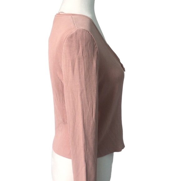 ZARA Rib Knit Cardigan Sweater Size Large NWT - Picture 5 of 10